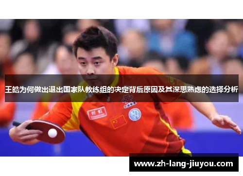 王皓为何做出退出国家队教练组的决定背后原因及其深思熟虑的选择分析